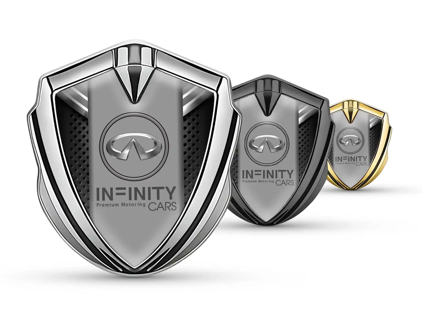 Infiniti 3D Emblem Abzeichen Max Stil Solides 3D Metall